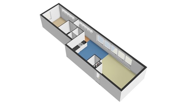 Floorplan - Schoonderloostraat 155E, 3024 TT Rotterdam